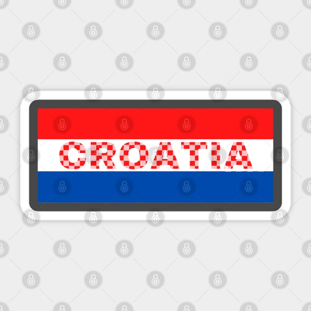 Croatia Flag Colors Sticker by aybe7elf